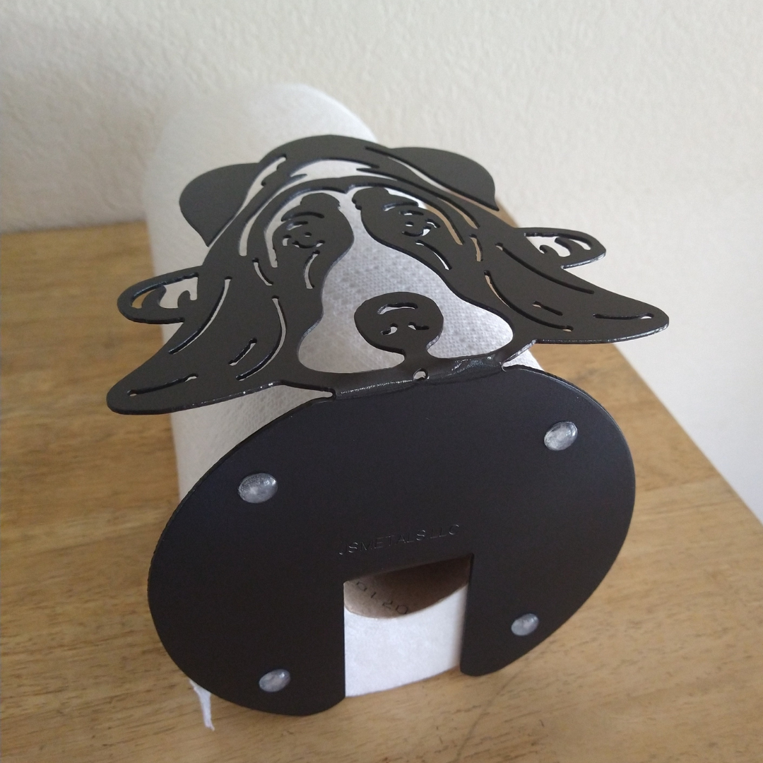Metal Basset Hound Paper Towel Holder image 2
