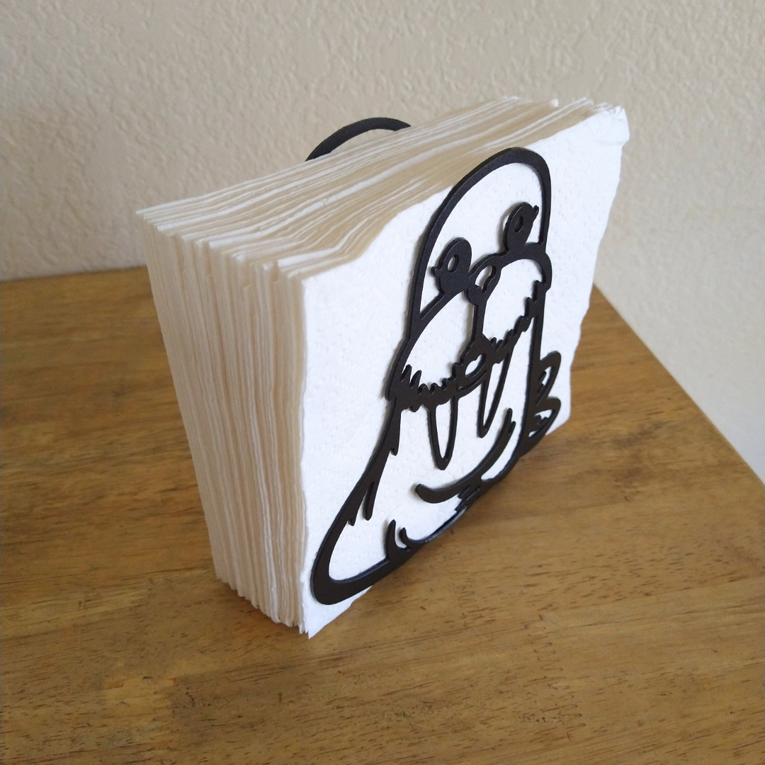 Metal Walrus Napkin Holder or Mail Organizer image 1