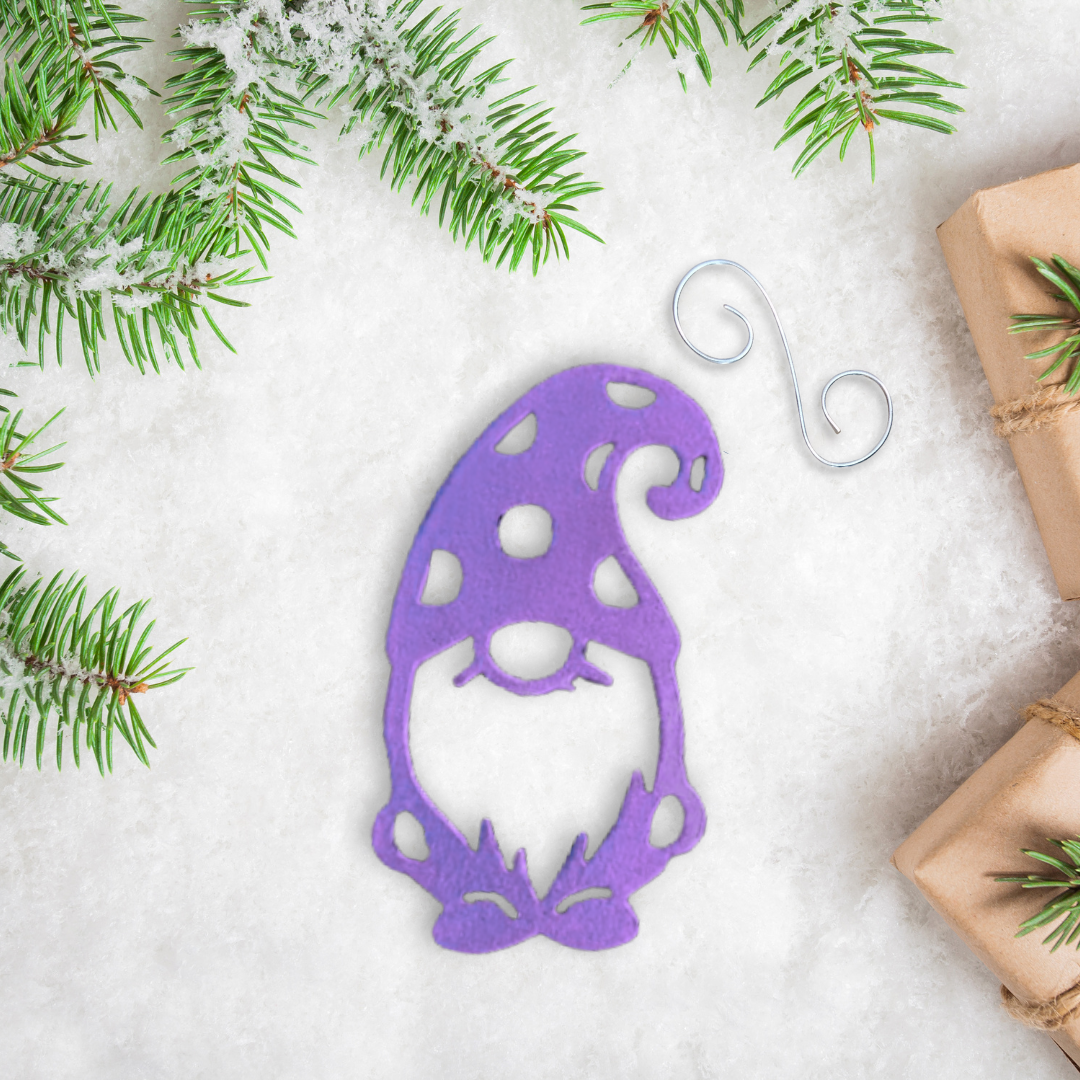 Metal Gnome Ornament