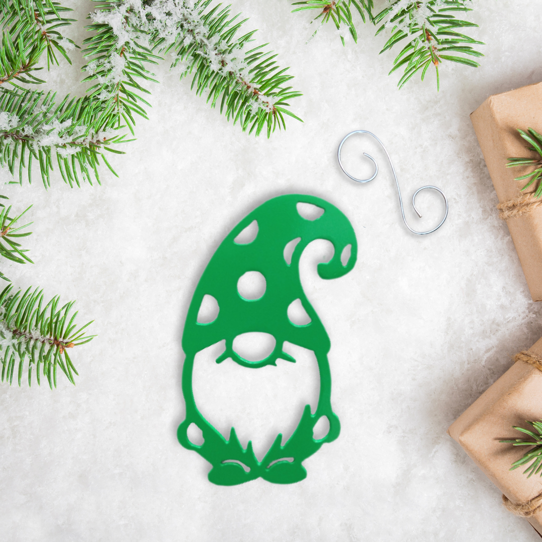 Metal Gnome Ornament