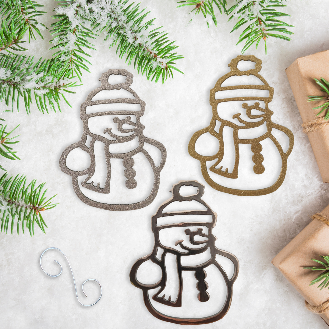Metal Snowman Ornament