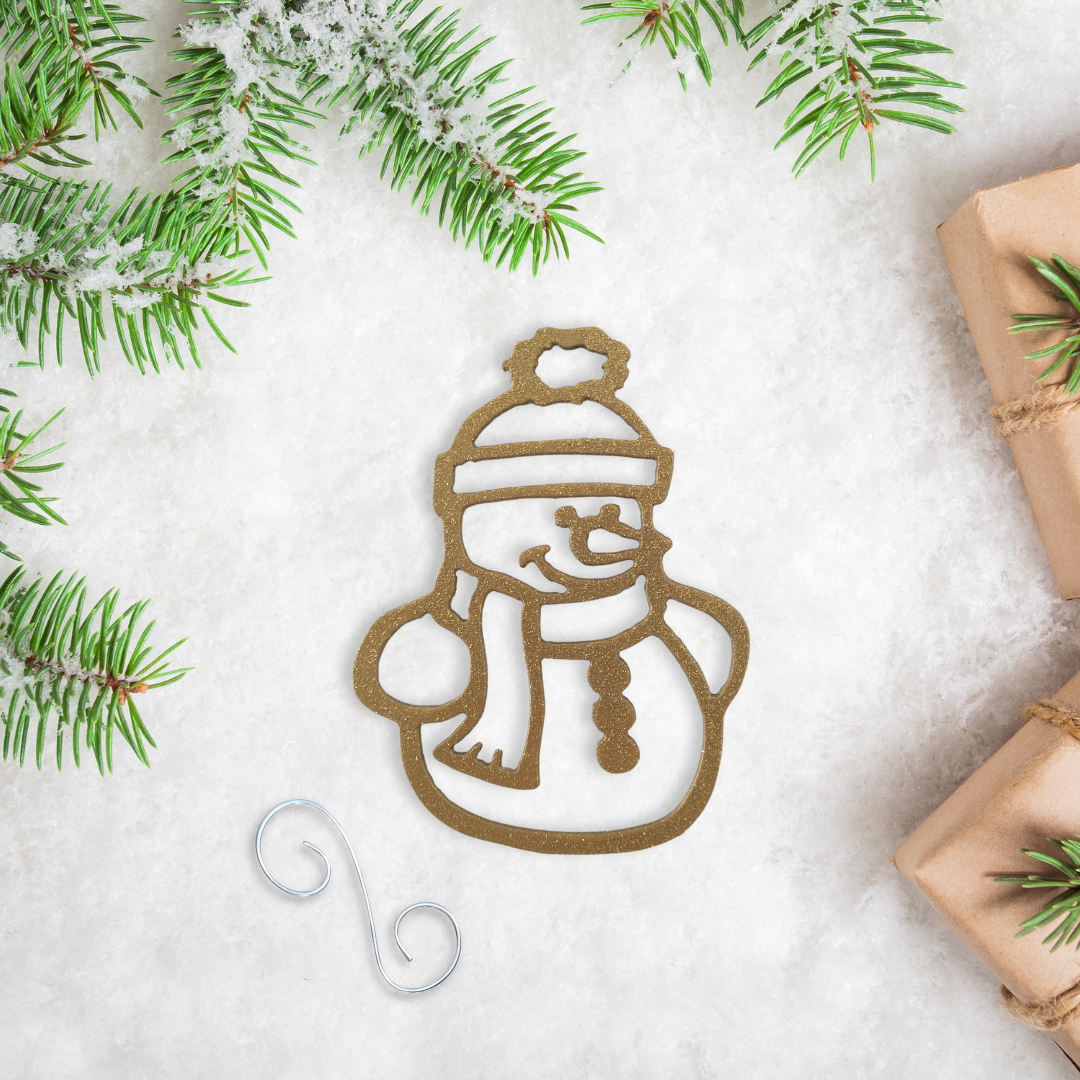 Metal Snowman Ornament