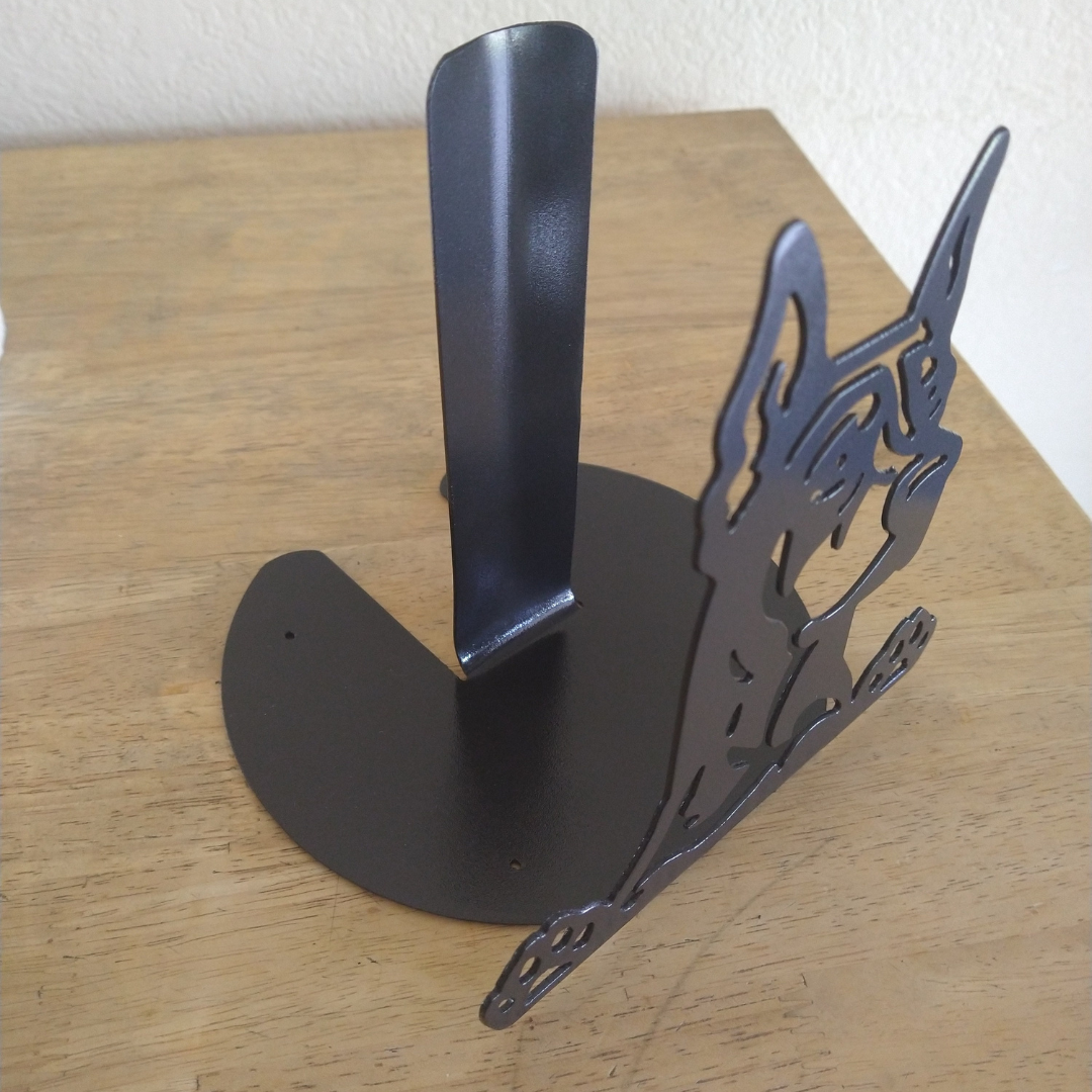 Metal Doberman Paper Towel Holder image 1
