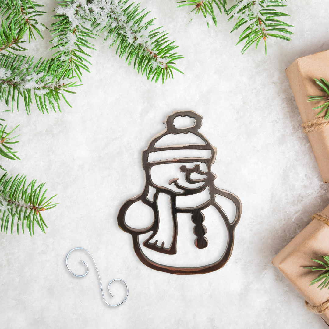 Metal Snowman Ornament