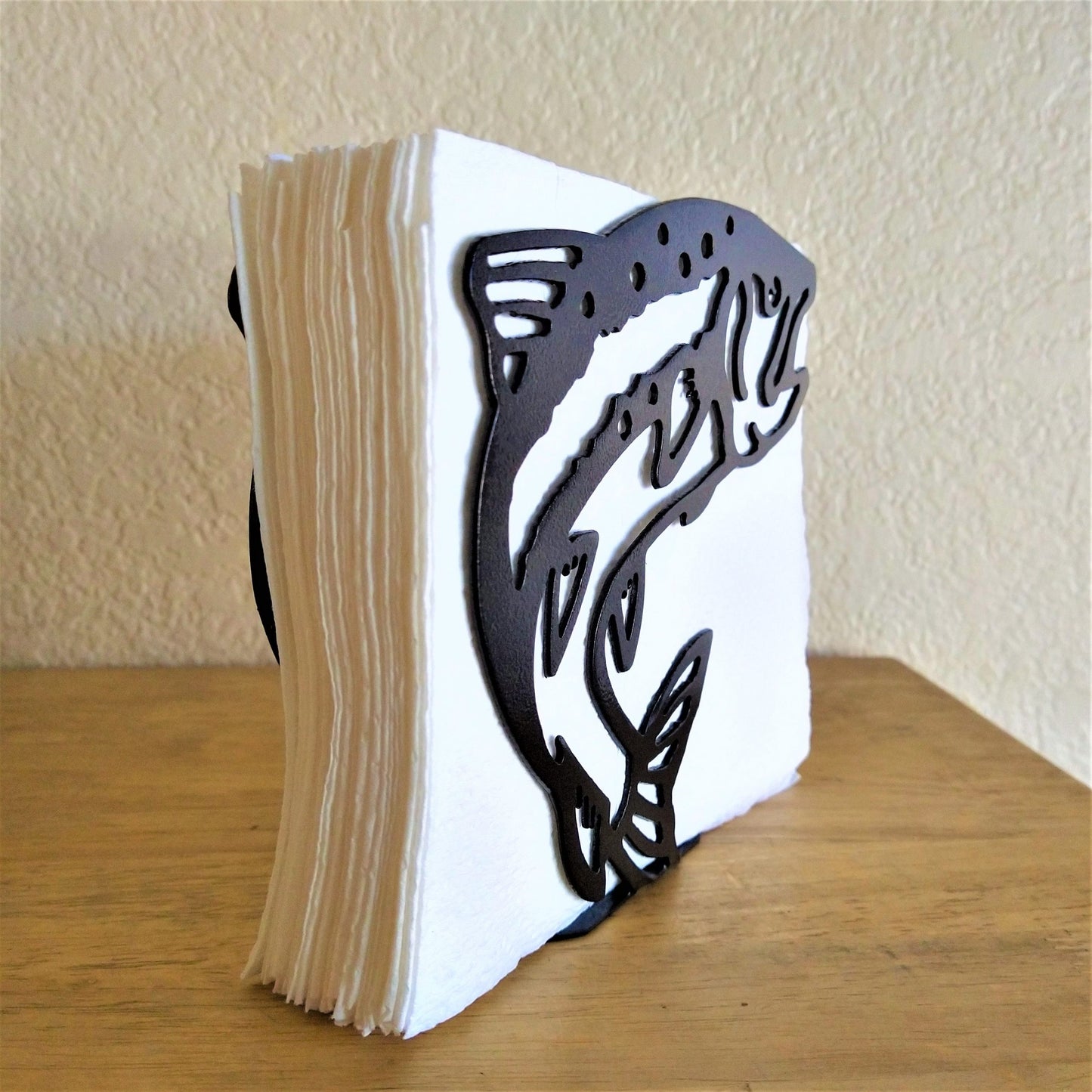 Metal Trout Napkin Holder or Mail Organizer image 1
