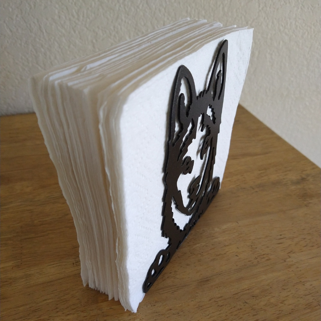 Metal Husky Napkin Holder or Mail Organizer image 1