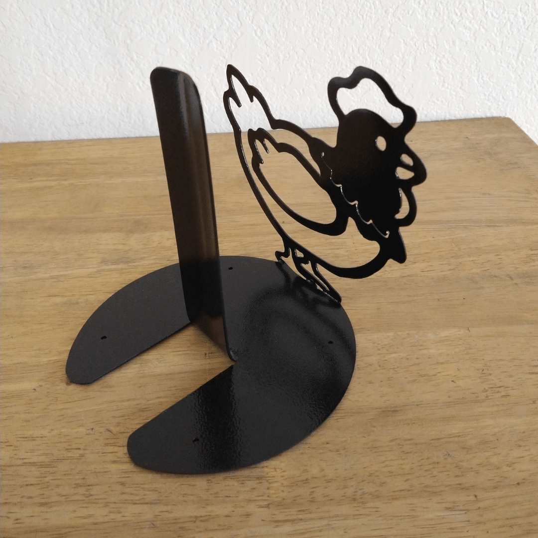 Metal Chicken Paper Towel Holder image 1