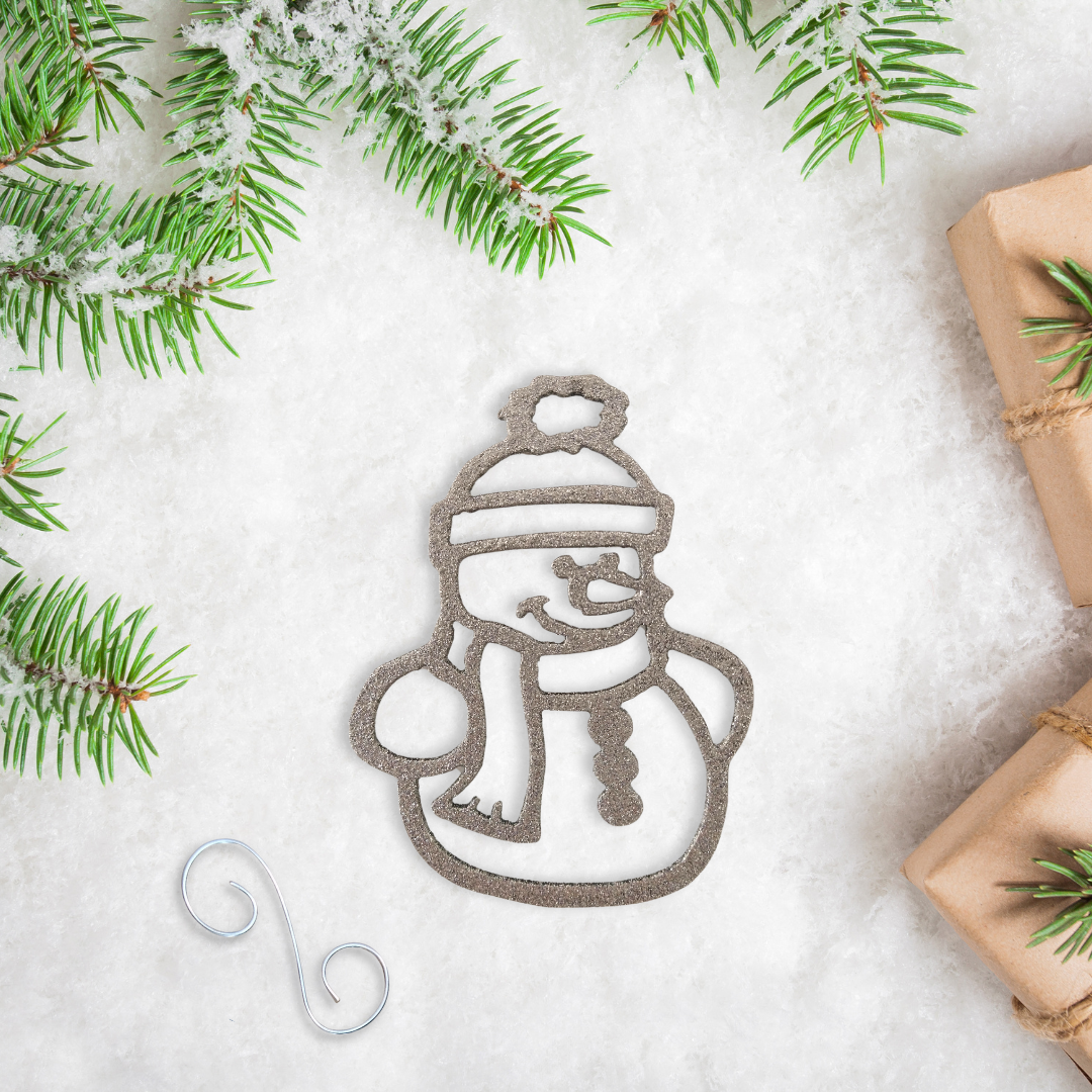 Metal Snowman Ornament