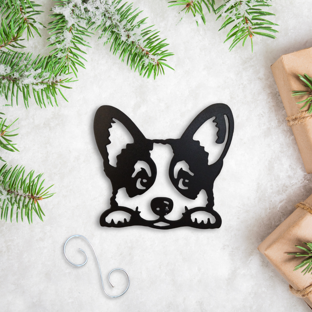 Metal Corgi Ornament