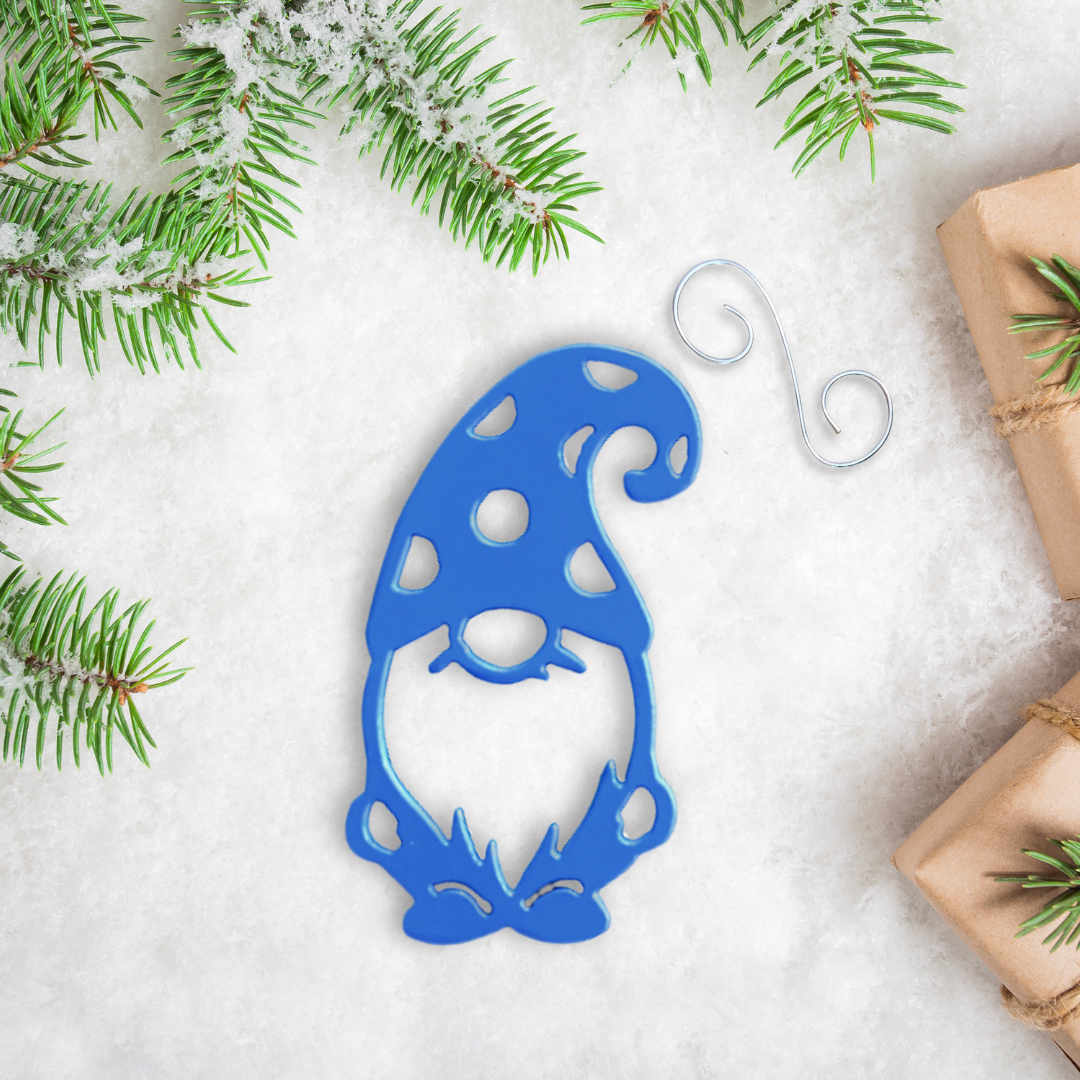 Metal Gnome Ornament