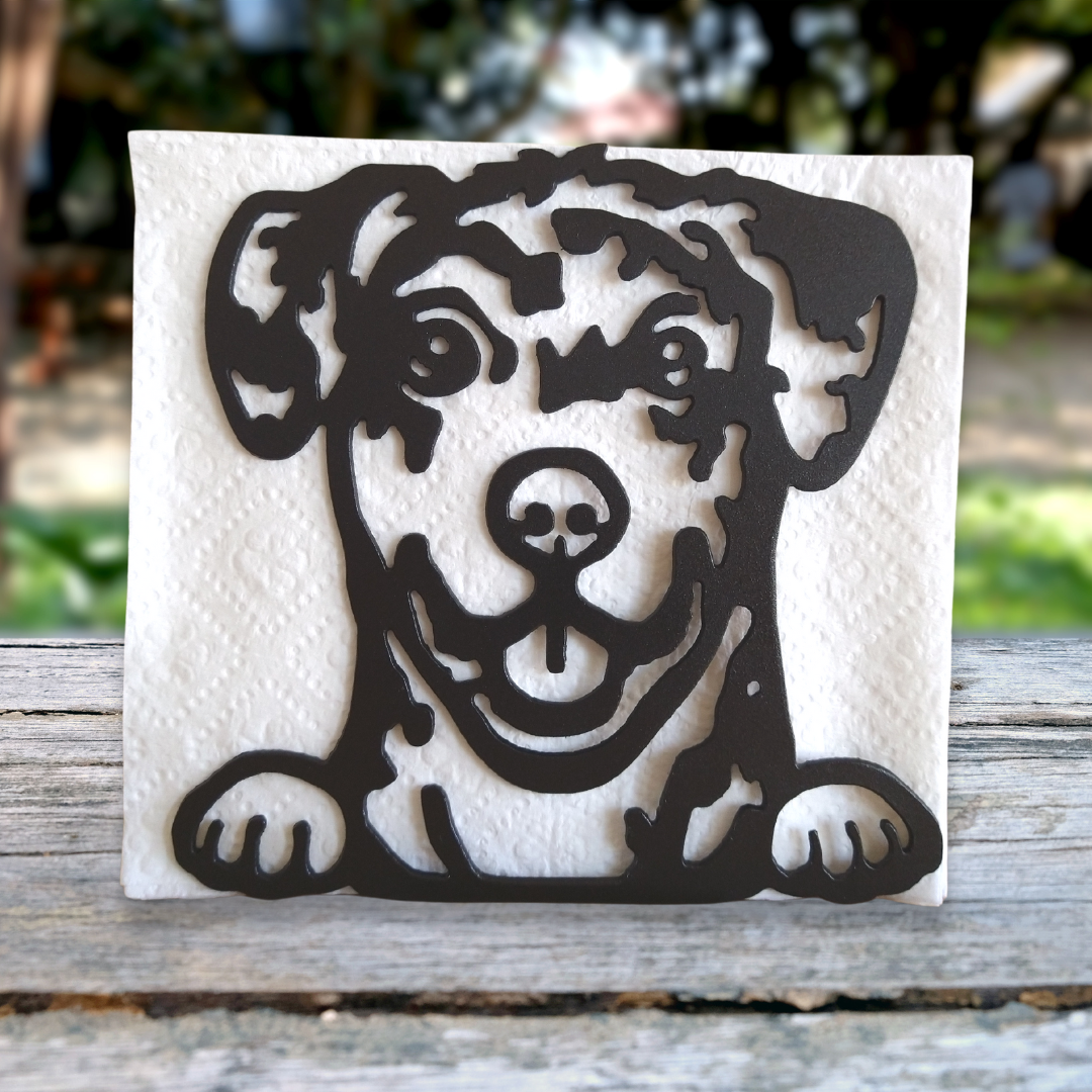 Metal Poodahoula Napkin Holder or Mail Organizer image 0