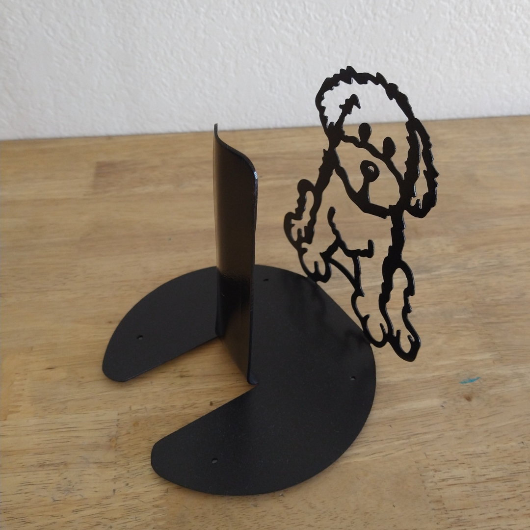 Metal Goldendoodle Paper Towel Holder image 1