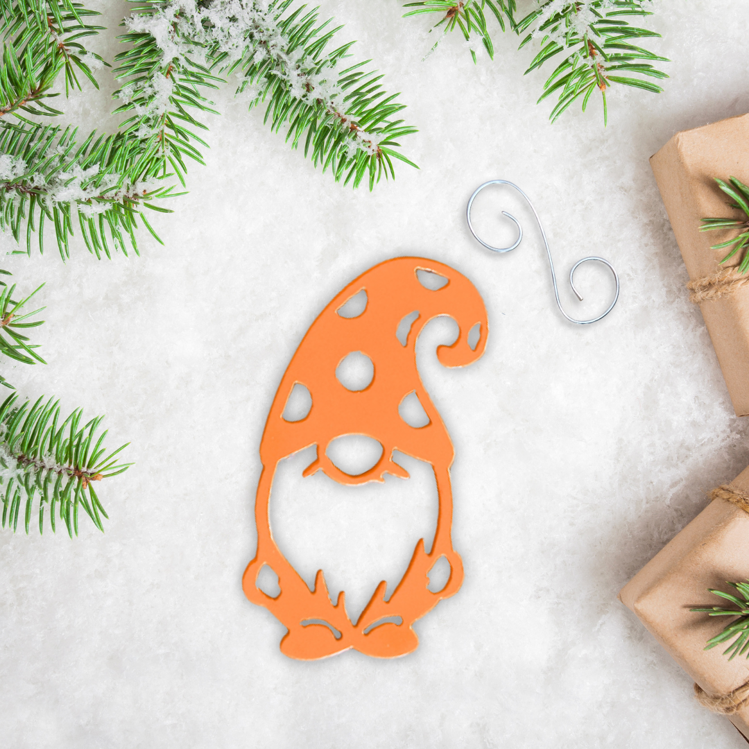Metal Gnome Ornament