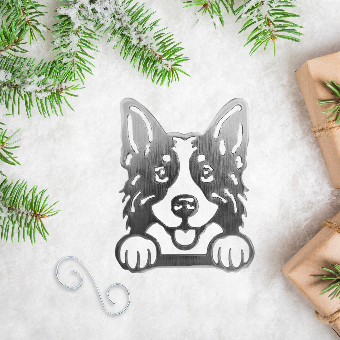 Metal Australian Shepherd Ornament