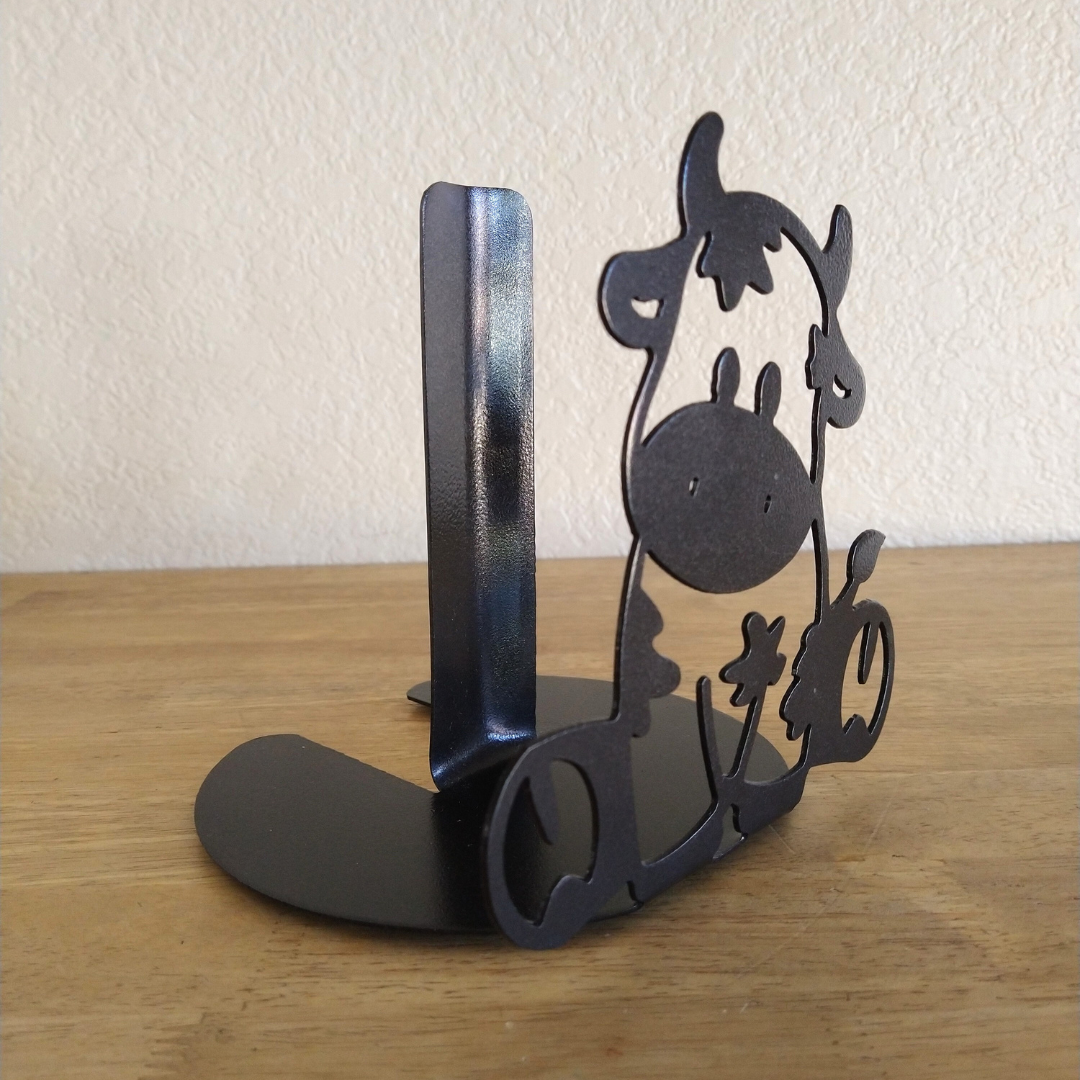 Metal Dairy Cow Paper Towel Holder image 1
