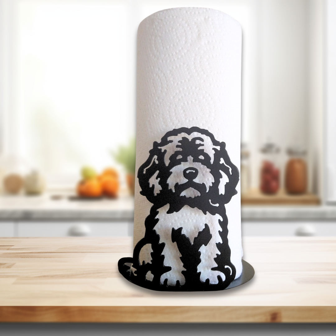 Metal Cockapoo Paper Towel Holder image 0