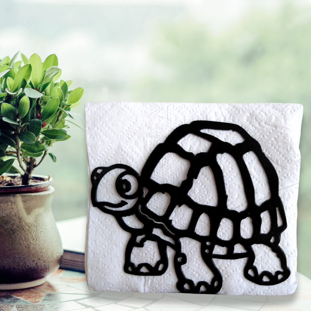 Metal Turtle Napkin Holder or Mail Organizer image 0