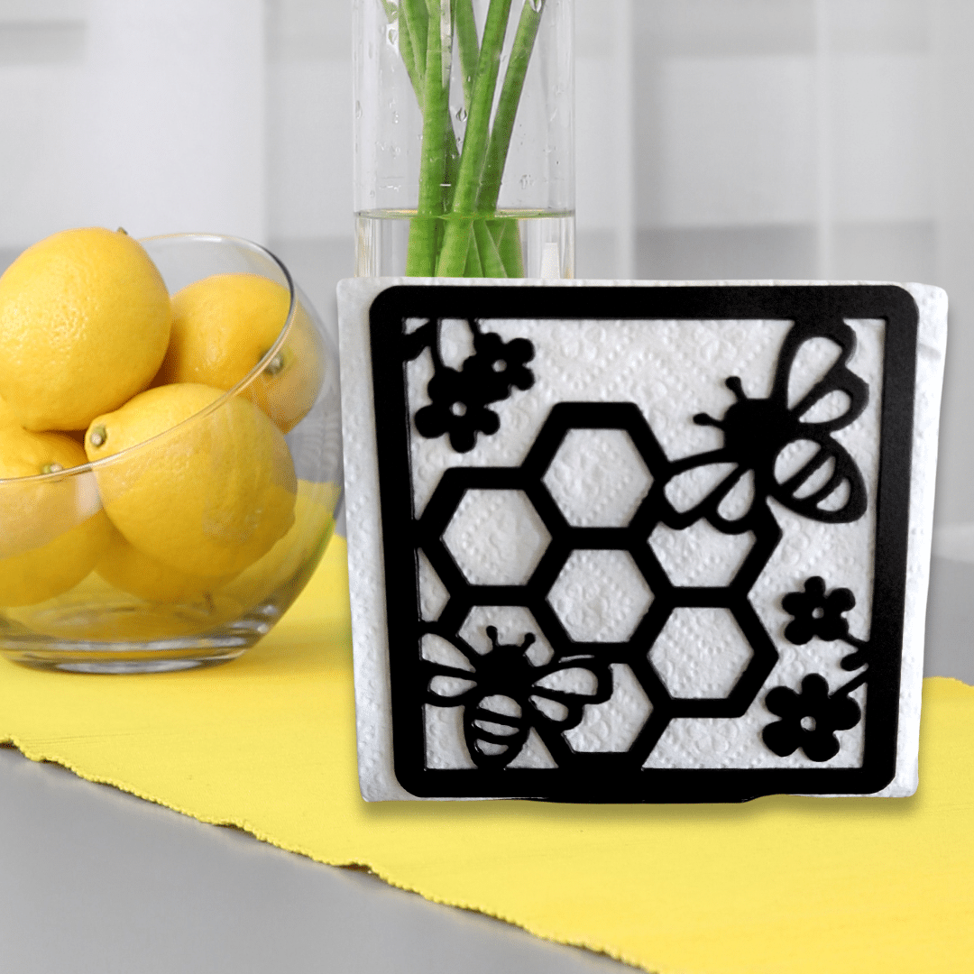 Metal Bee Napkin Holder or Mail Organizer image 0