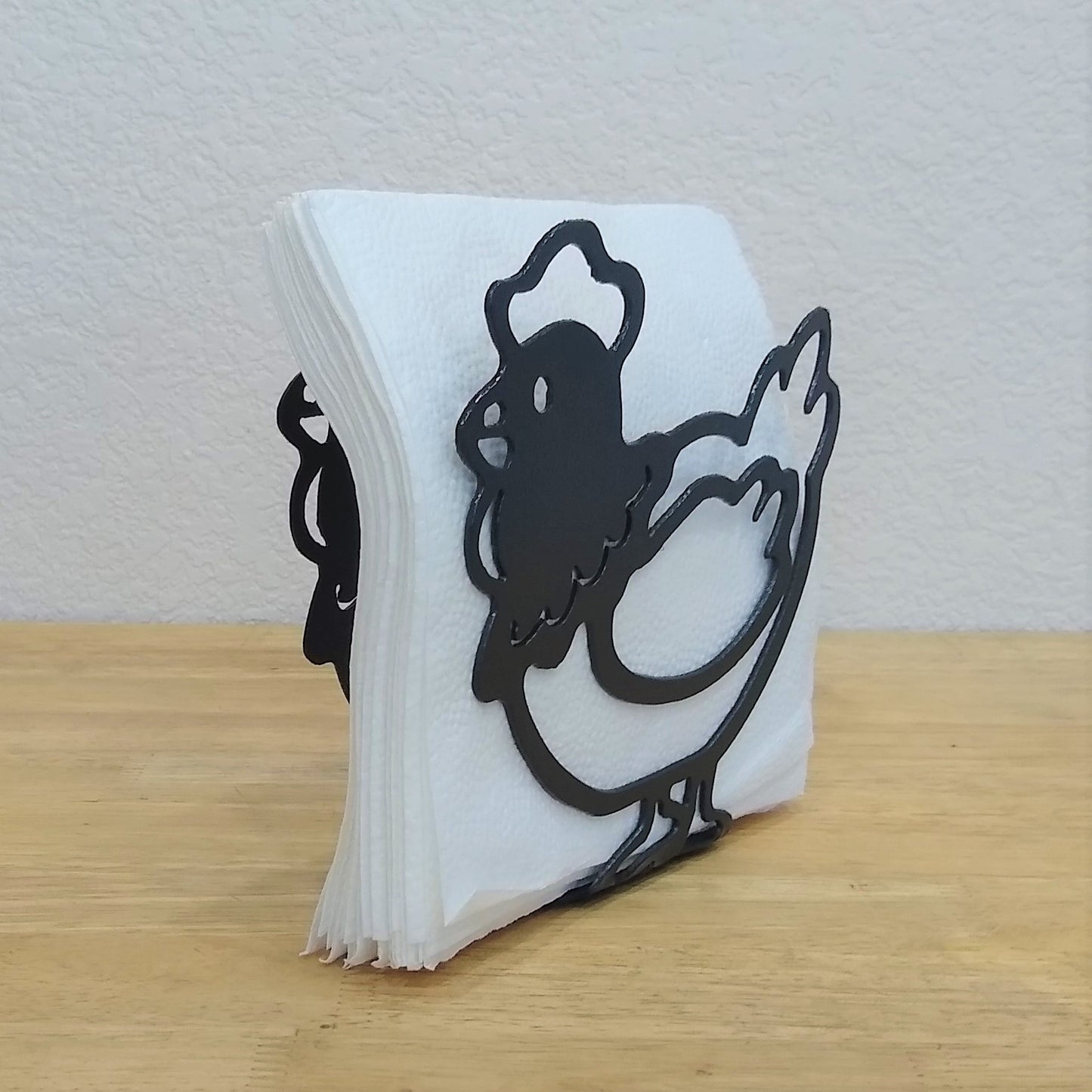 Metal Chicken Napkin Holder or Mail Organizer image 1