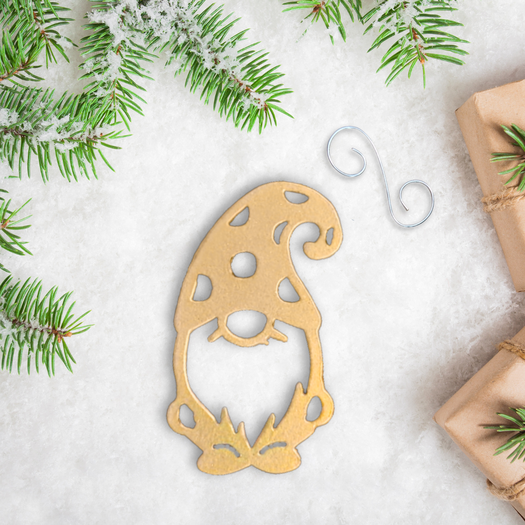 Metal Gnome Ornament