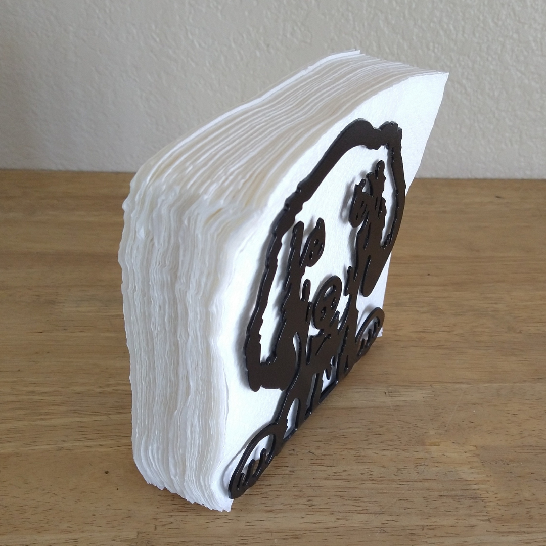 Metal Golden Retriever Napkin Holder or Mail Organizer image 1