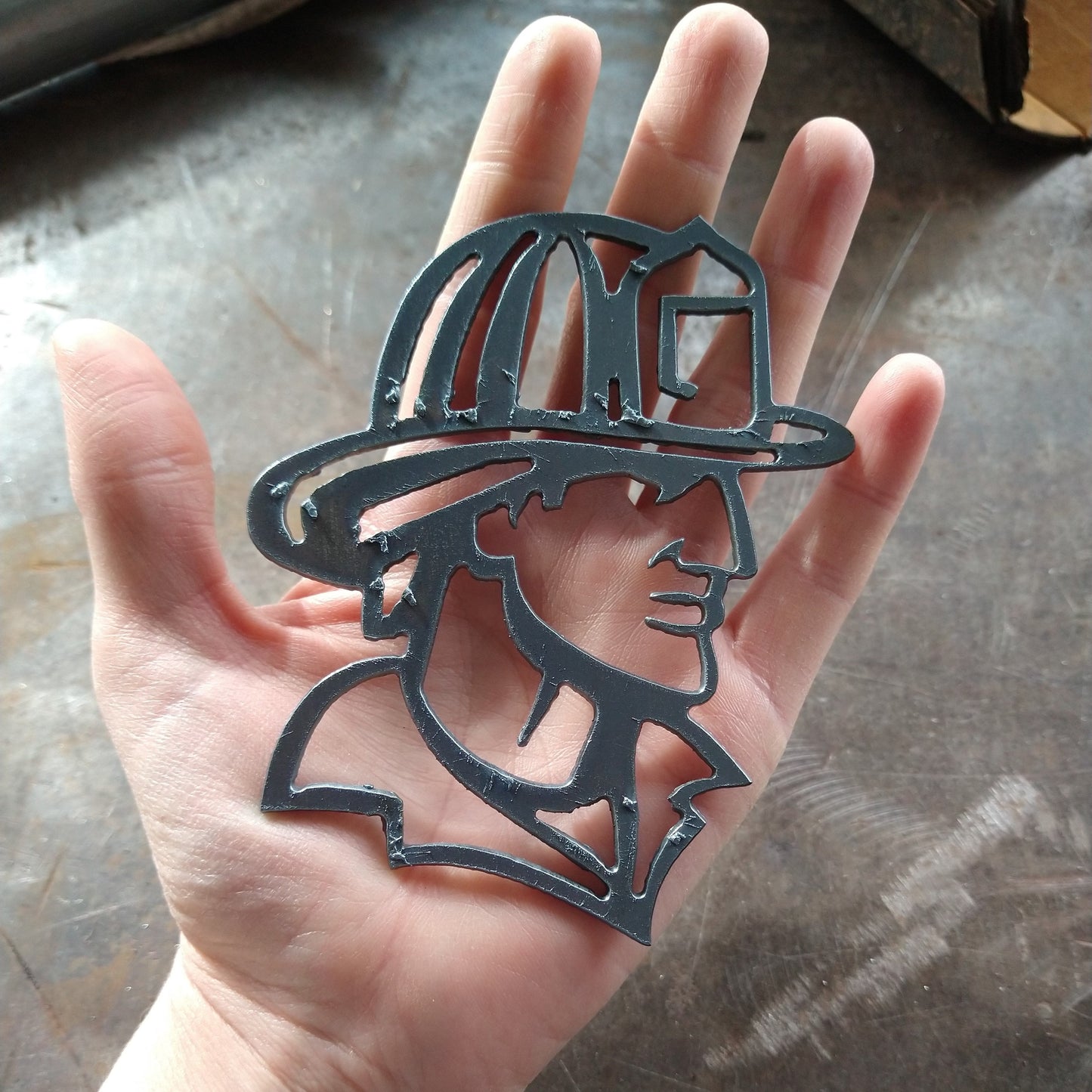 Metal Fire Department Ornaments