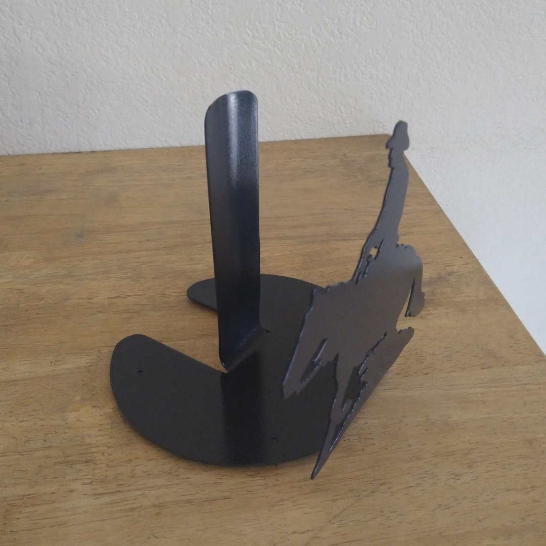 Metal Reining Horse - Sliding Paper Towel Holder image 2