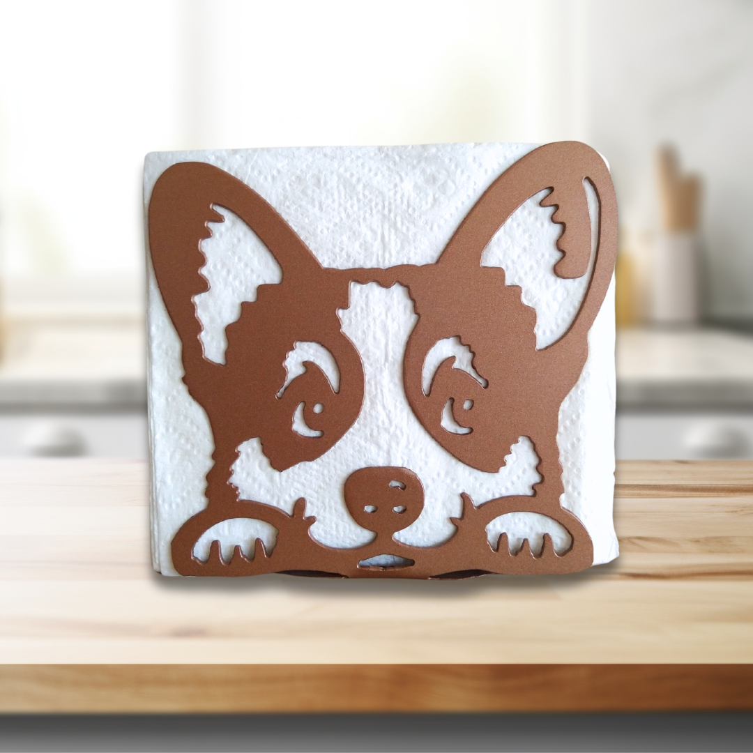 Metal Corgi Napkin Holder or Mail Organizer image 1