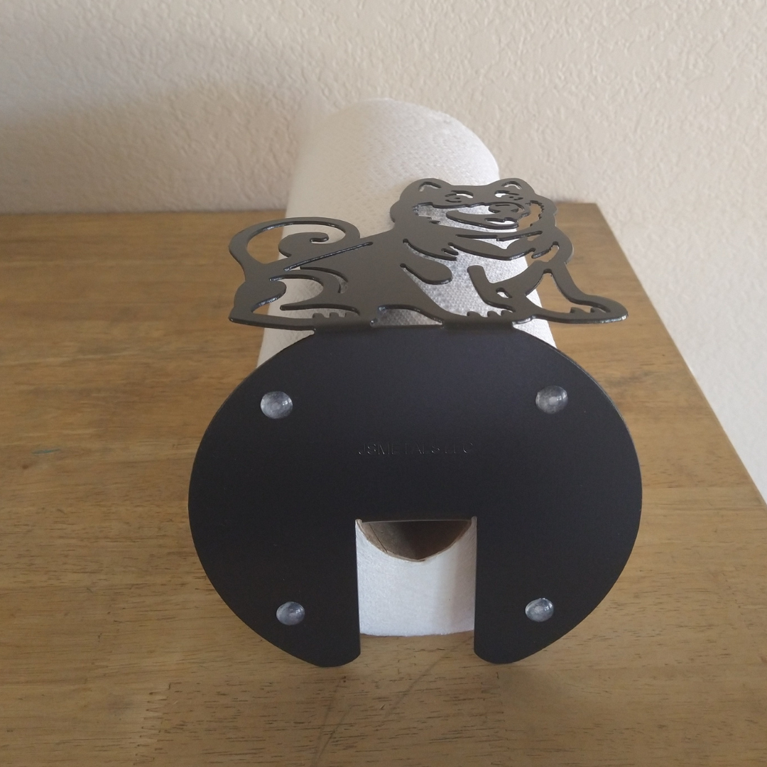 Metal Shiba Inu Paper Towel Holder image 2