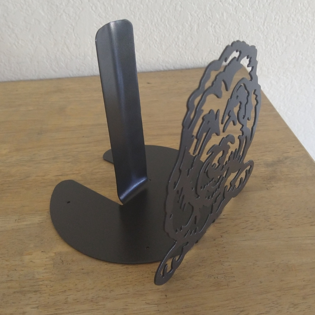 Metal Goldendoodle Peeking Paper Towel Holder image 1