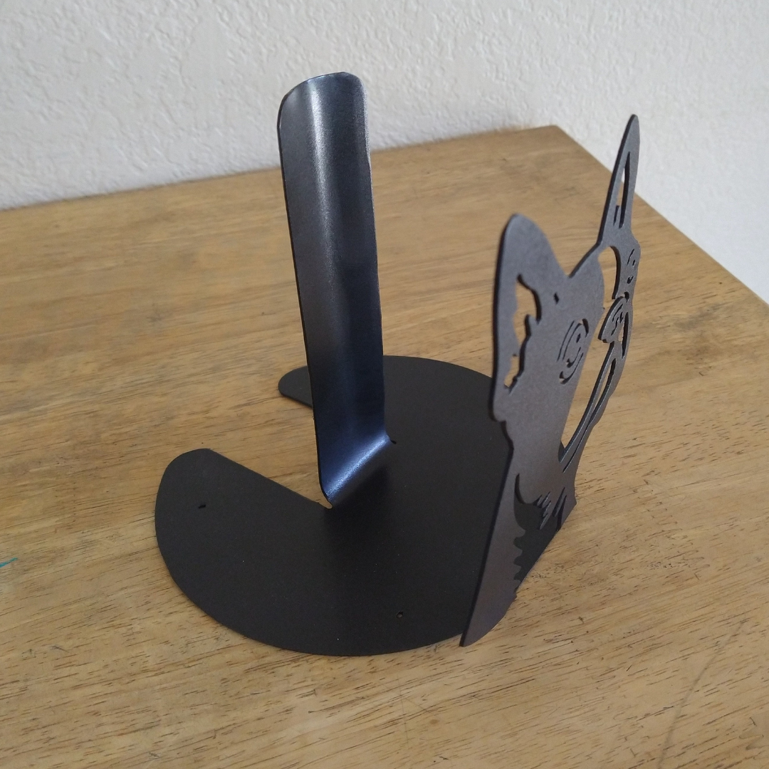 Metal Boston Terrier Paper Towel Holder image 1