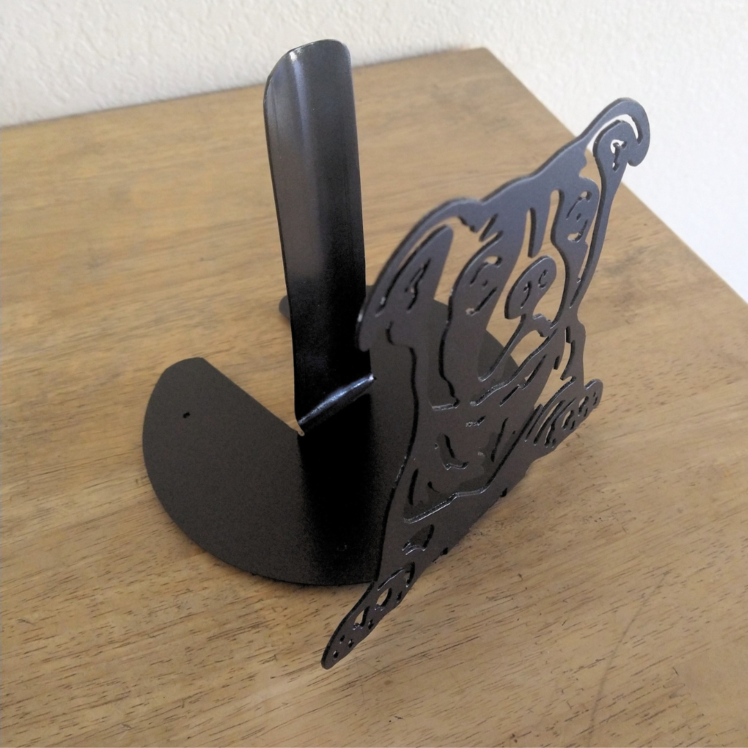 Metal Pit Bull Paper Towel Holder image 1