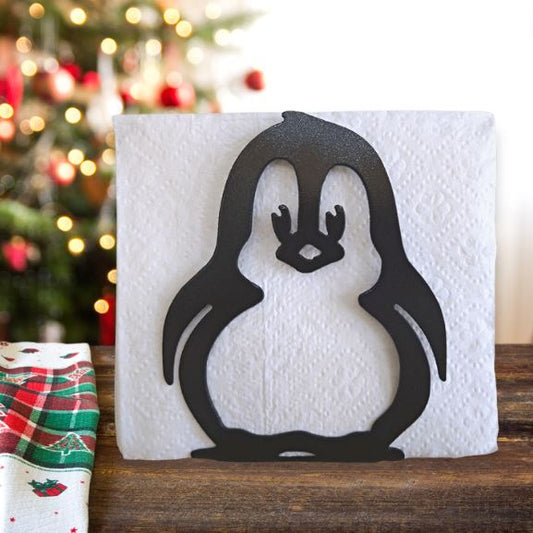 Metal Penguin Napkin Holder or Mail Organizer image 0
