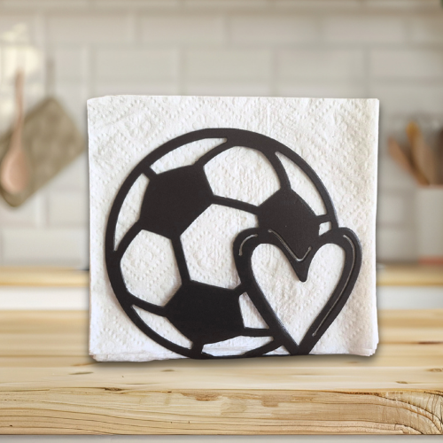 Metal Soccer Napkin Holder