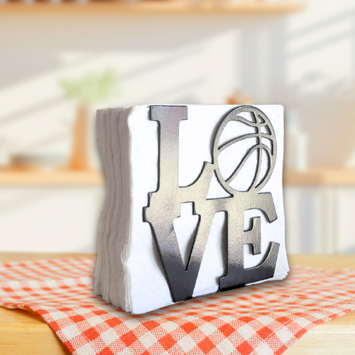 Metal Basketball Napkin Holder