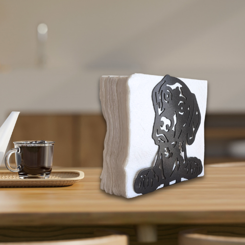 Metal German Shorthaired Pointer Napkin Holder