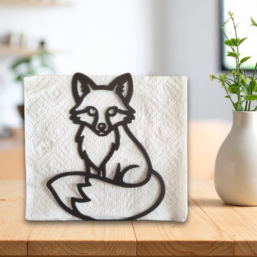 Metal Fox Napkin Holder
