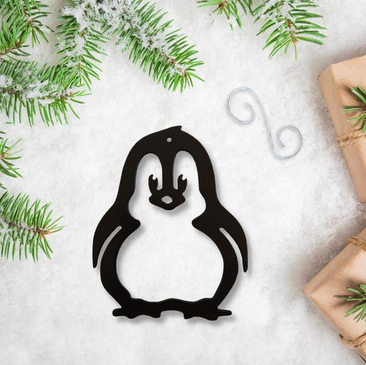 Metal Penguin Ornament