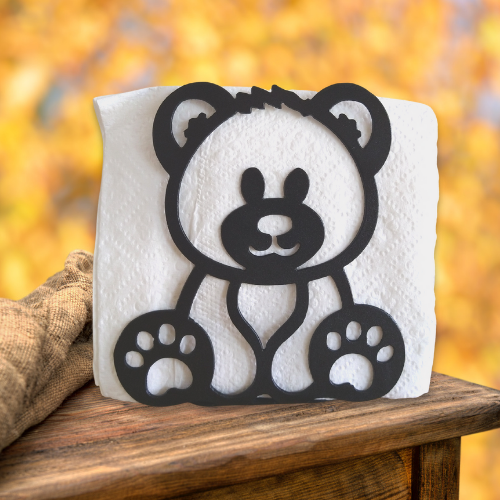 Metal Bear Napkin Holder