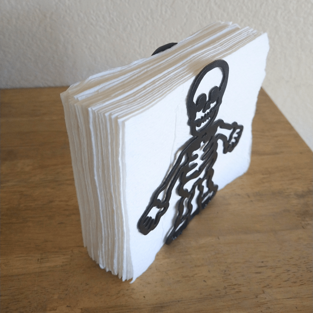 Metal Skeleton Napkin Holder or Mail Organizer image 1