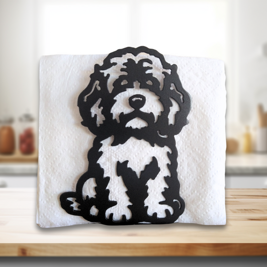 Metal Cockapoo Napkin Holder or Mail Organizer image 0