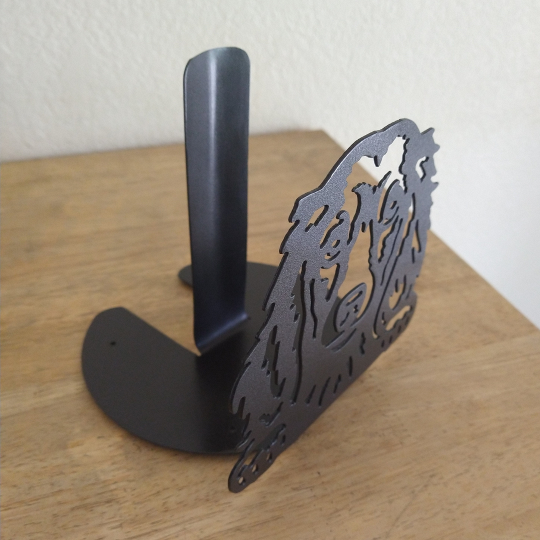 Metal Dachshund (Long-Hair) Paper Towel Holder image 1