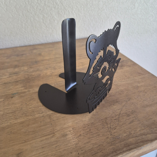 Metal Raccoon Paper Towel Holder