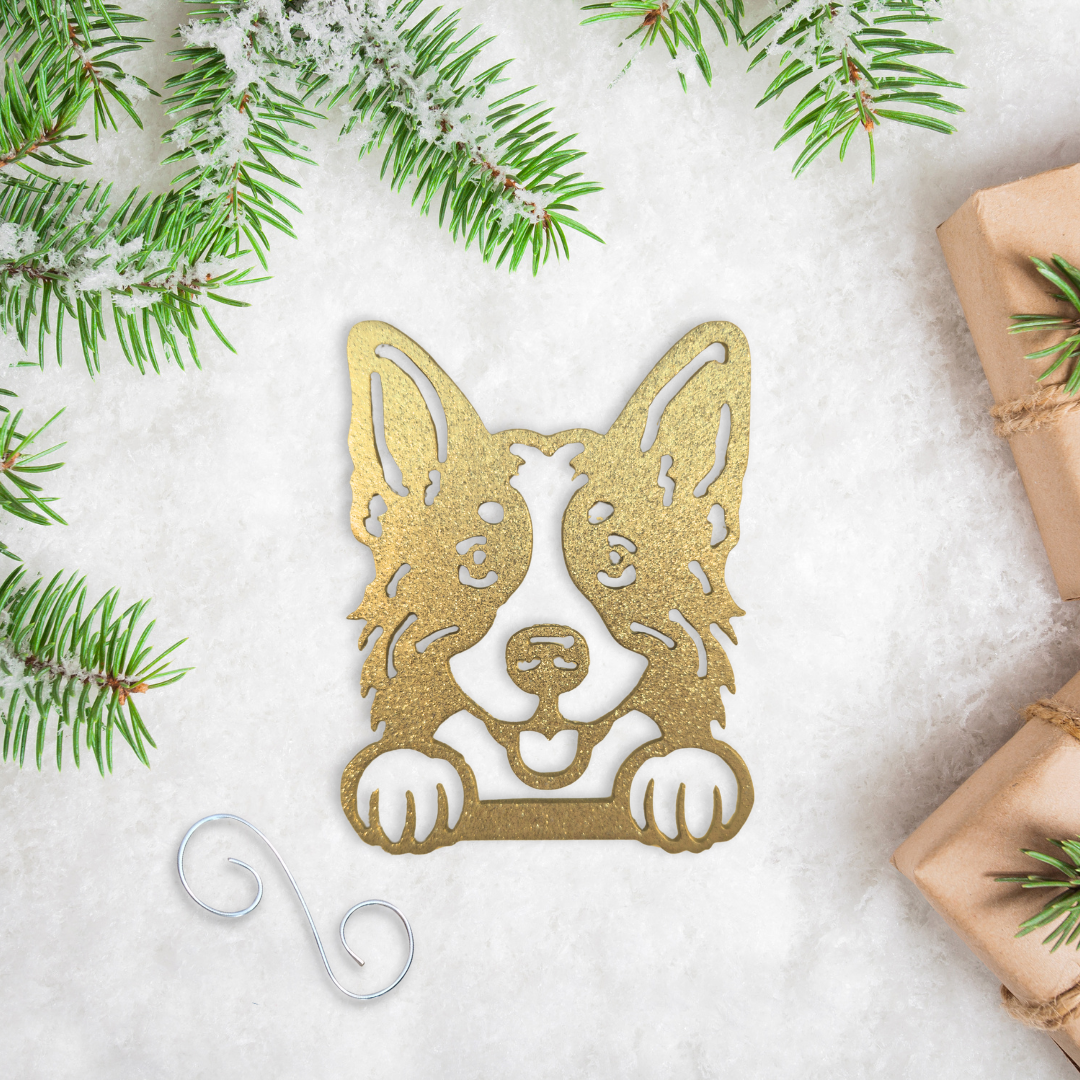 Metal Australian Shepherd Ornament