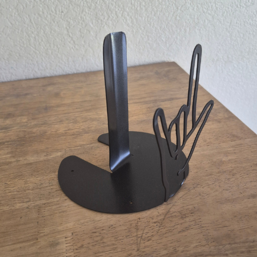 Metal I Love You Hand Paper Towel Holder