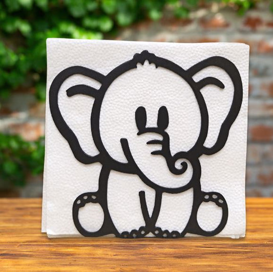 Metal Elephant Napkin Holder or Mail Organizer image 0