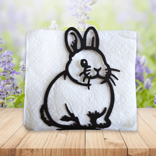 Metal Bunny Napkin Holder or Mail Organizer image 0