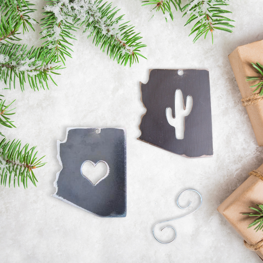 Metal Arizona Ornament