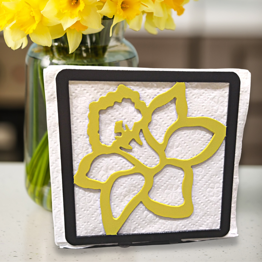 Metal Daffodil Napkin Holder/Mail Organizer (Colored) image 0