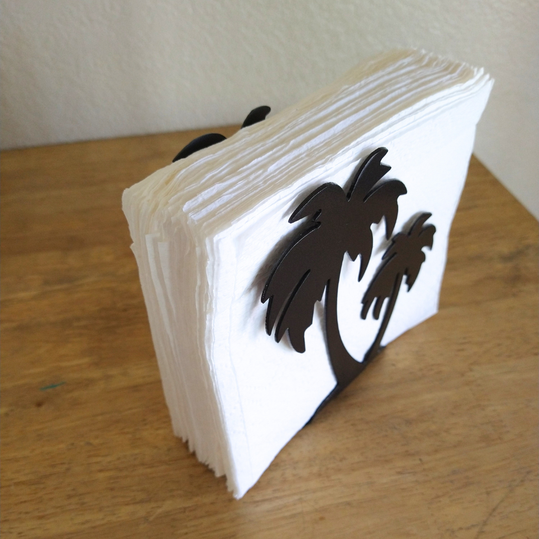 Metal Palm Tree Napkin Holder or Mail Organizer image 1